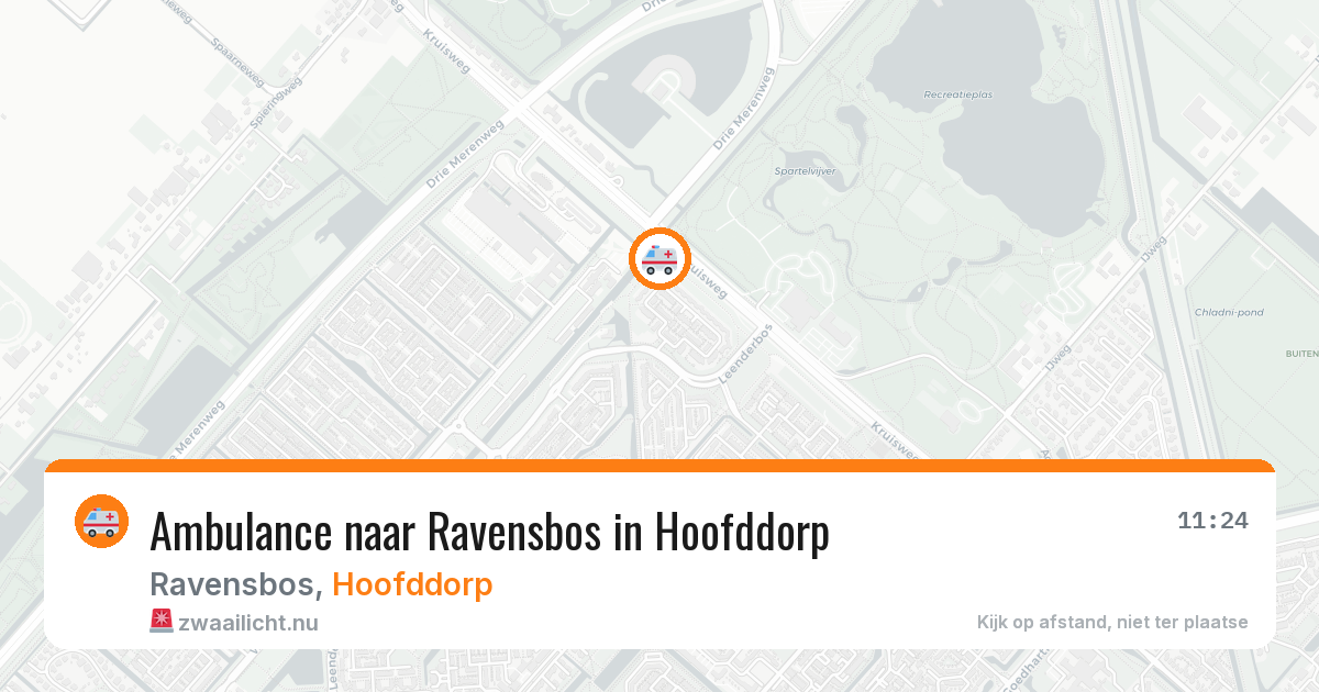 Ambulance naar Ravensbos in Hoofddorp — 22 jul 2026