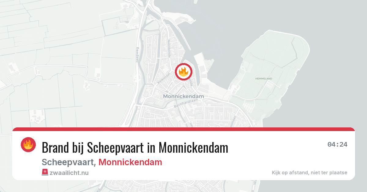 Brand bij Scheepvaart in Monnickendam — 2 jun 2026
