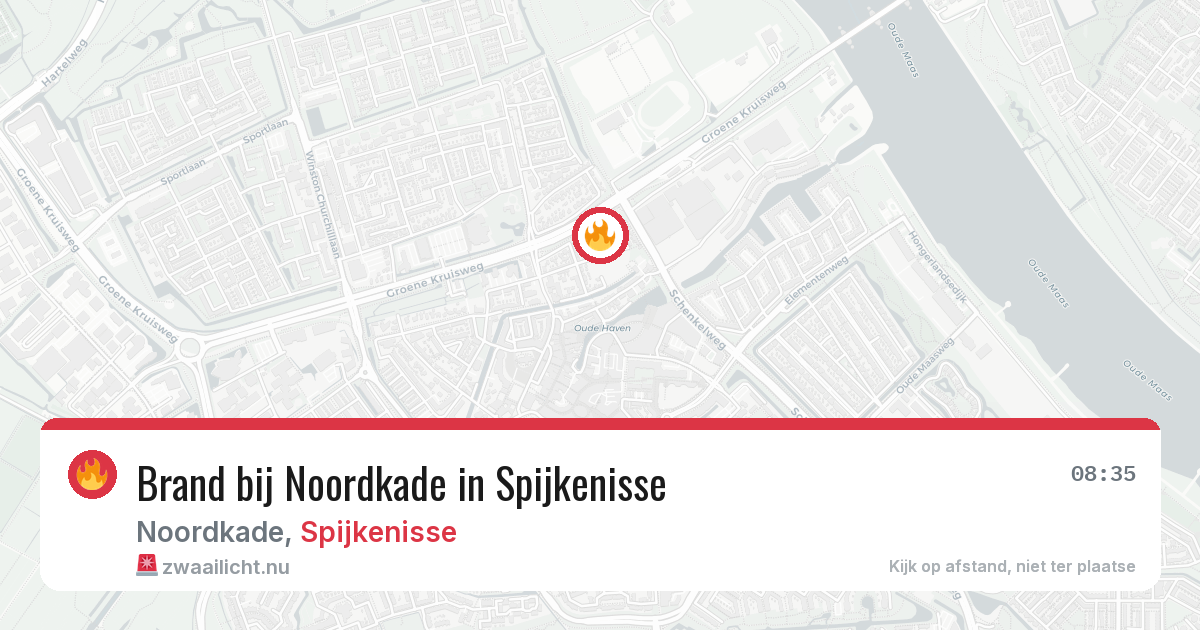 Brand bij Noordkade in Spijkenisse — 3 jun 2026