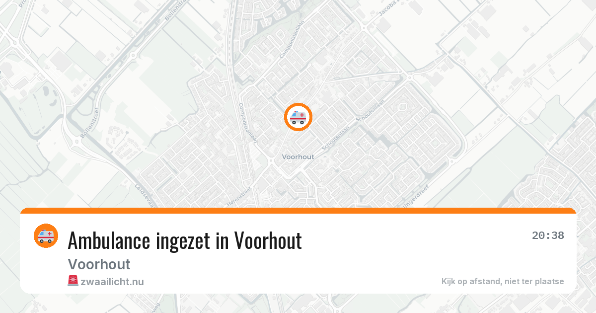 Ambulance ingezet in Voorhout — 13 jul 2026
